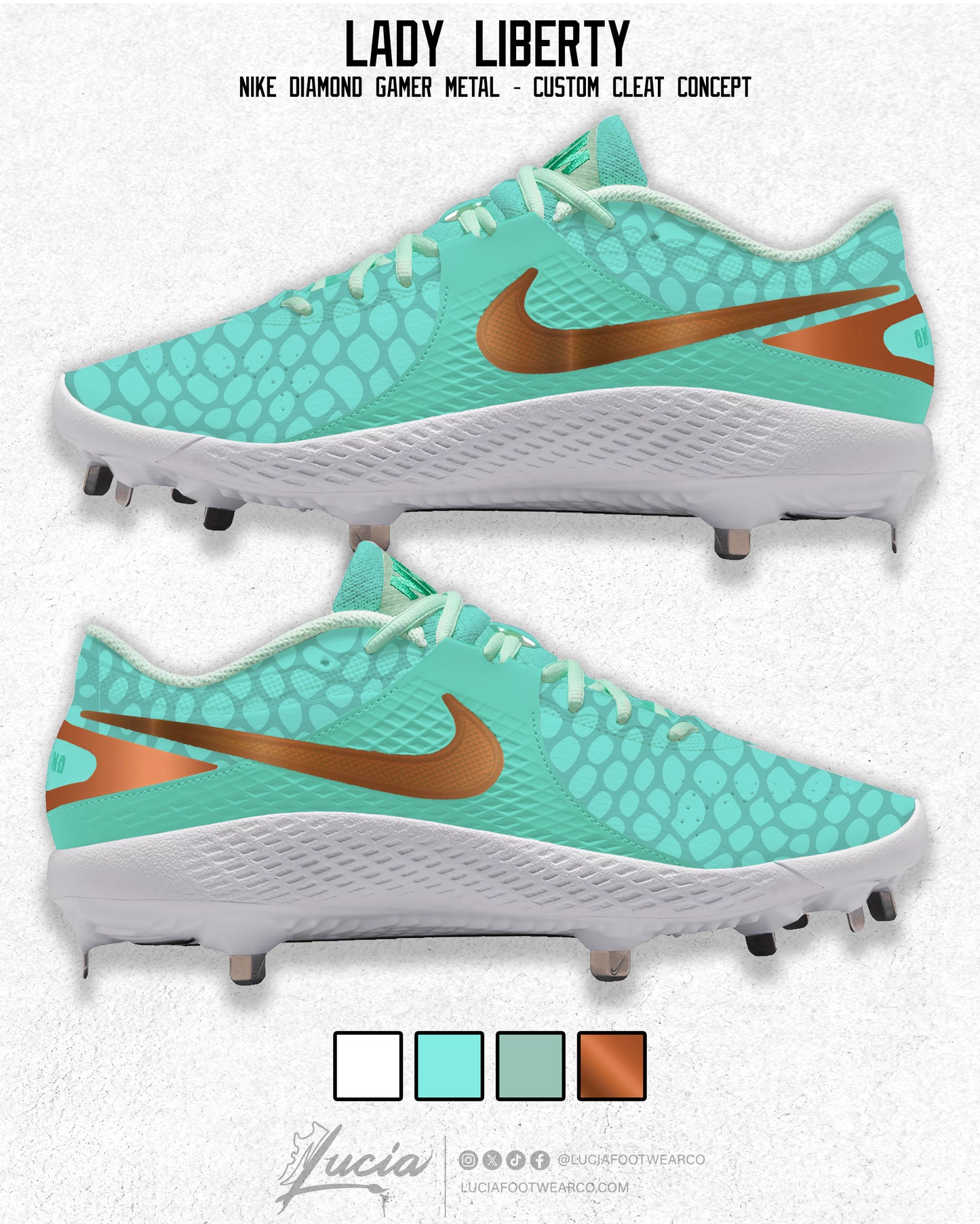 "Lady Liberty" Nike Diamond Gamer Baseball Cleats