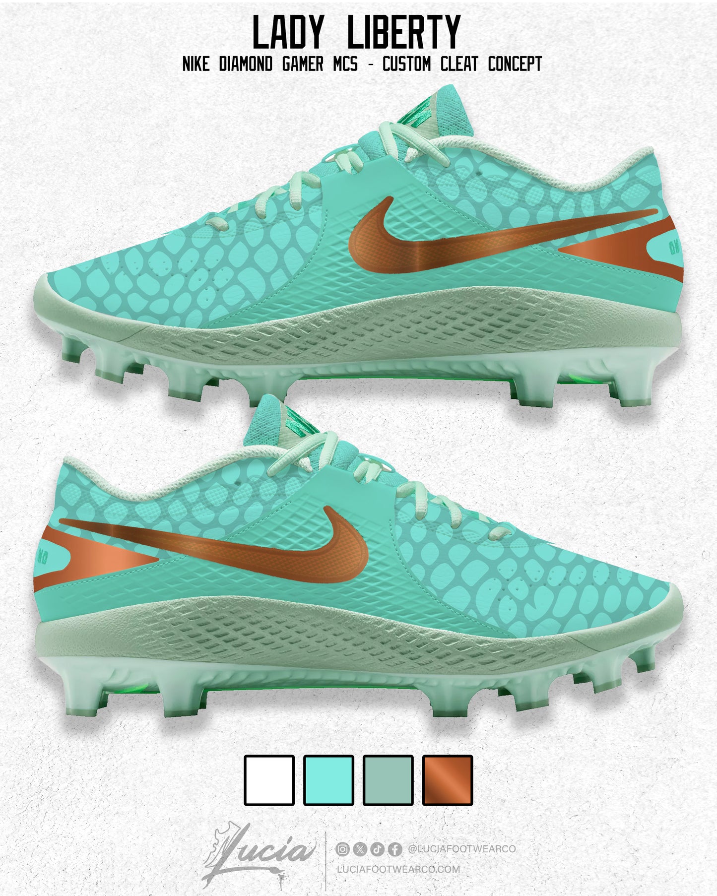 "Lady Liberty" Nike Diamond Gamer Baseball Cleats