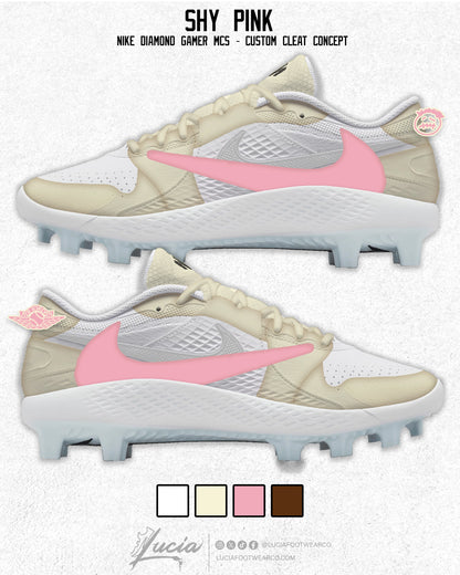 "Shy Pink" Nike Diamond Gamer Baseball Cleats