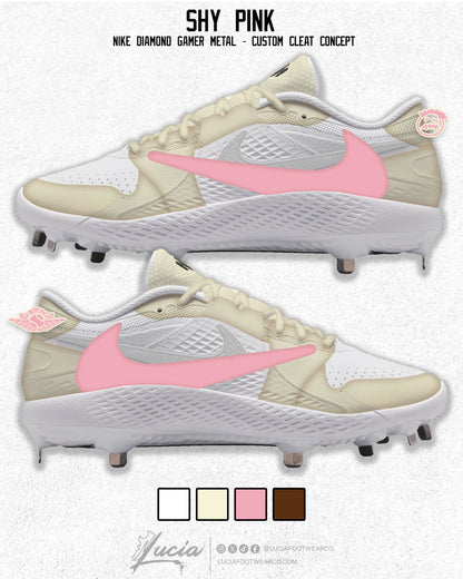 "Shy Pink" Nike Diamond Gamer Baseball Cleats